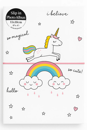 Album fotografico unicorno - album,